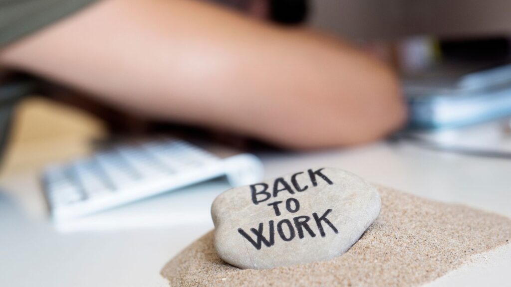 back to work